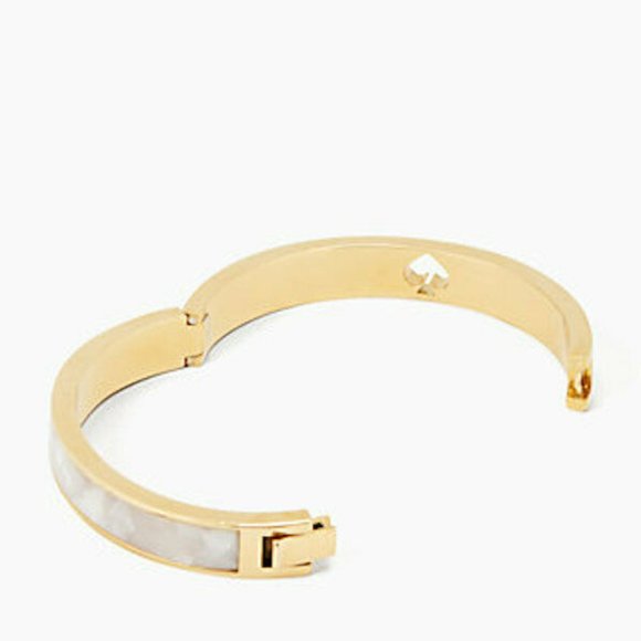 Authentic New Kate Spade Open Punch Bangle - Picture 3 of 5